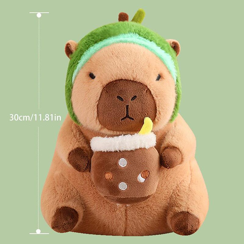 30Cm Fluffy Capybara Plush Doll Kawaii Capybara Stuffed Toy Simulation Stuffed Animals Home Decoration Kids Birthday Gift