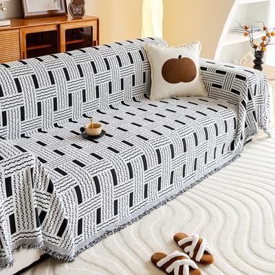 Boho Gewebtes Sofa Handtuch mit Quasten Klimaanlagen Steppdecke Couch Handtuch für Wohnzimmer Camping Picknickdecke Überwurfdecke