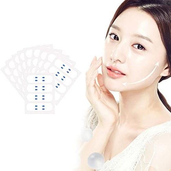 Lift-up Tape Strong Face Slimming Sagging Correction Ultra-thin Transparent 103 Pieces Included.