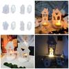 Heart House Candle Holder Molds for Resin Epoxy Casting Mold DIY House Shaped Candlestick Mould with Base Home Decors