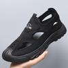 Men's sandals summer new mesh hole shoes beach shoes soft sole comfortable outdoor wading shoes