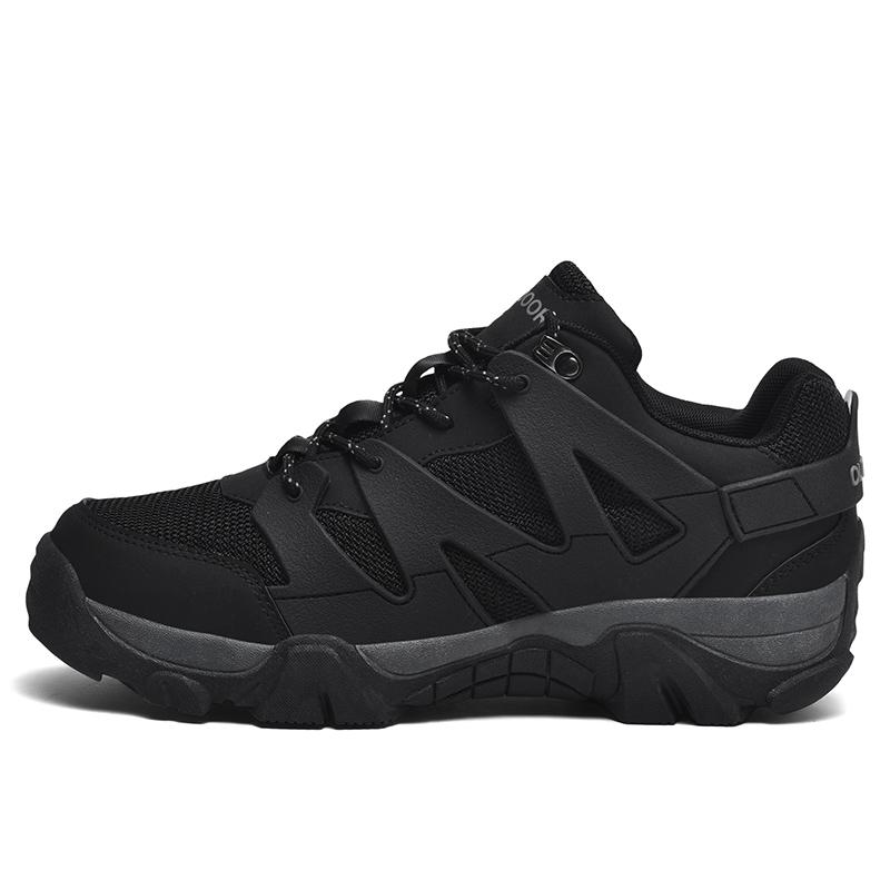Outdoor Hiking Shoes Comfortable Breathable Lace-Up Soft Low-Top Shoes Men Anti-Slip Lightweight Casual Sneakers Men