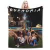 Comfortable Euphorias Season 3 Blanket Merch Bed Decorative Throw Blankets Lightweight Fleece for Car