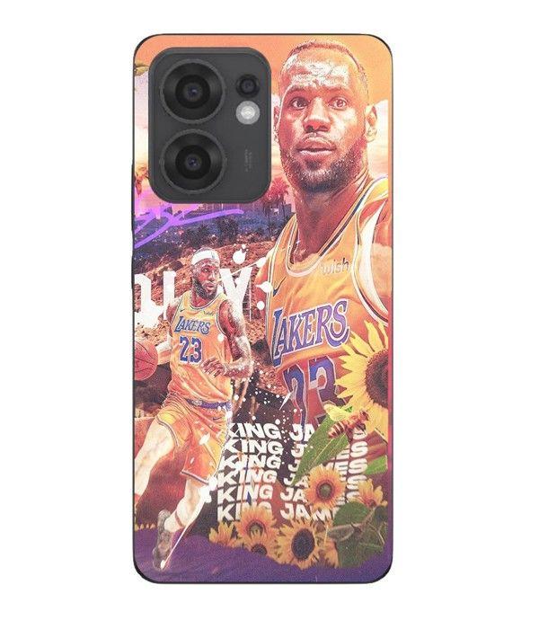 Coque Maniacase Pour Oppo Reno 13F Lebron James 23 LA Lakers