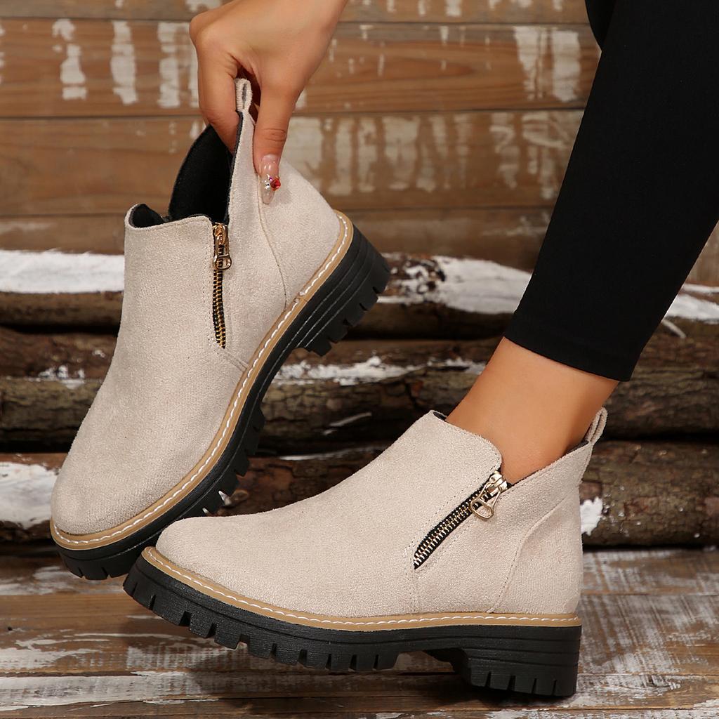 Fashion Women Boots Fashion Thick Sole Ankle Boots Comfortable Plus Size Snow Boots Women Platform Luxury Shoes Female Botas De Mujer