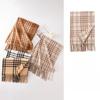 British Double Sided Checkered Tassel Scarf Korean Atmosphere New Winter Style Versatile  Whitening and Warm Shawl Couple's Scarf