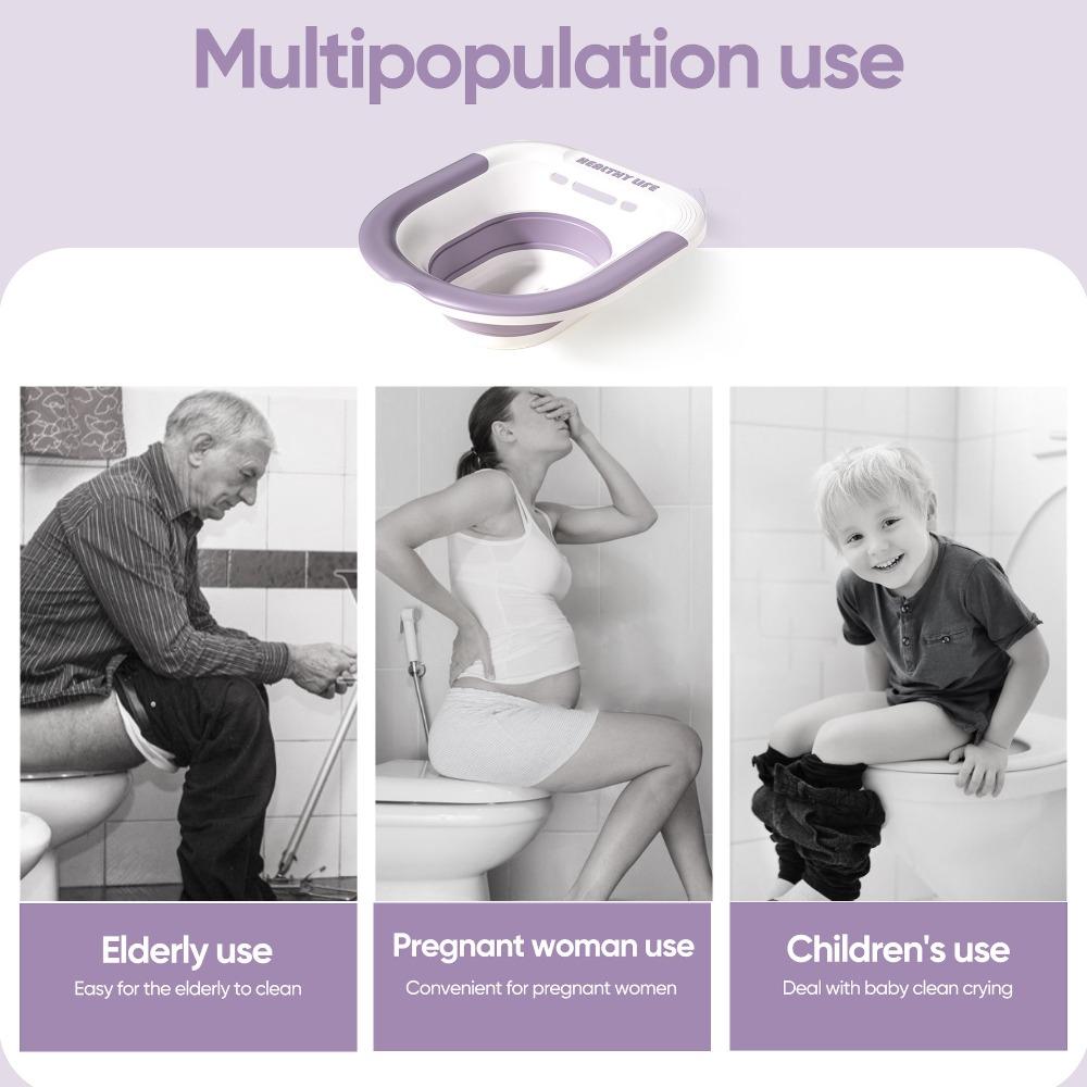 Squat-free Folding Toilet Basin Flushing Model Cleaning Immersion Hemorrhoid Patient Care Basin Deepen Bath Tub Pregnant women