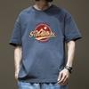 Minimalist Sportwear Tees Printed Short Sleeved T-shirt for Men Cotton Summer Tops