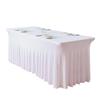Elastic Table Cover for Wedding Banquet, 6FT Rectangular Skirt, Hotel Party