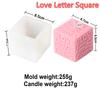 3D Letter Cylinder Cubic Love Silicone Candle Molds DIY Handmade Scented Candles Making Tool Valentine's Day Decor