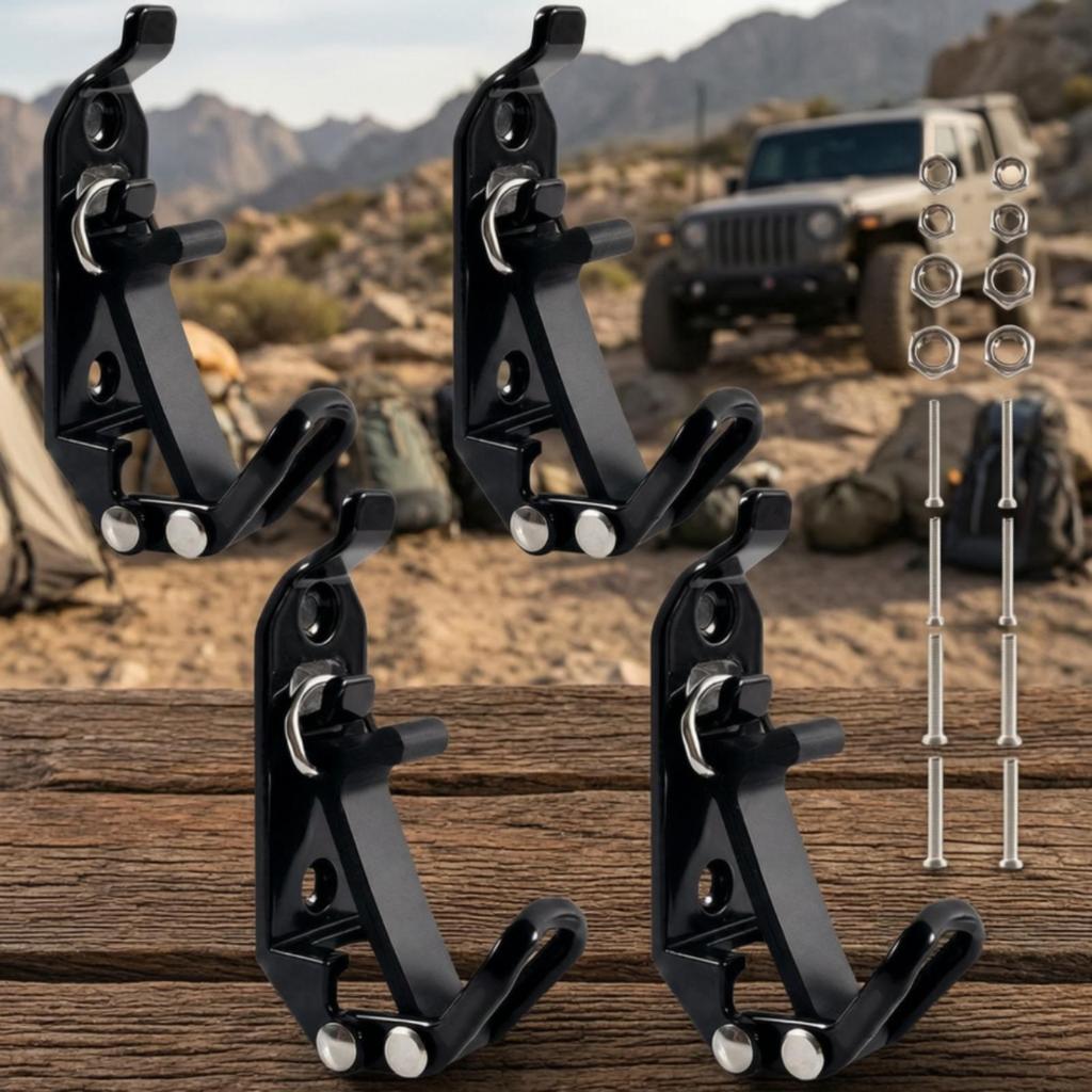 4 Pieces Roof-Rack Tool Clamp Secure Holder Space-Saving for Buses