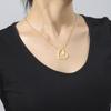 Ciondolo Cuore d'Amore Vuoto Collana in Acciaio Inossidabile Tre Modelli Gioielleria Minimalista Per San Valentino