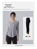 Women's Long Sleeve Ribbed Yoga Top - Autumn/Winter Collection, Slim Fit, Nude Feeling, Perfect for Pilates & Outdoor Sportswear