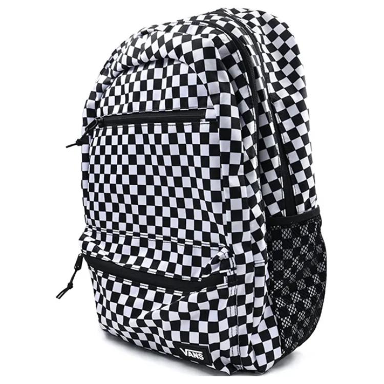 New Vans Polyester Backpack Regular Unisex Black & White VN000GRXDWW