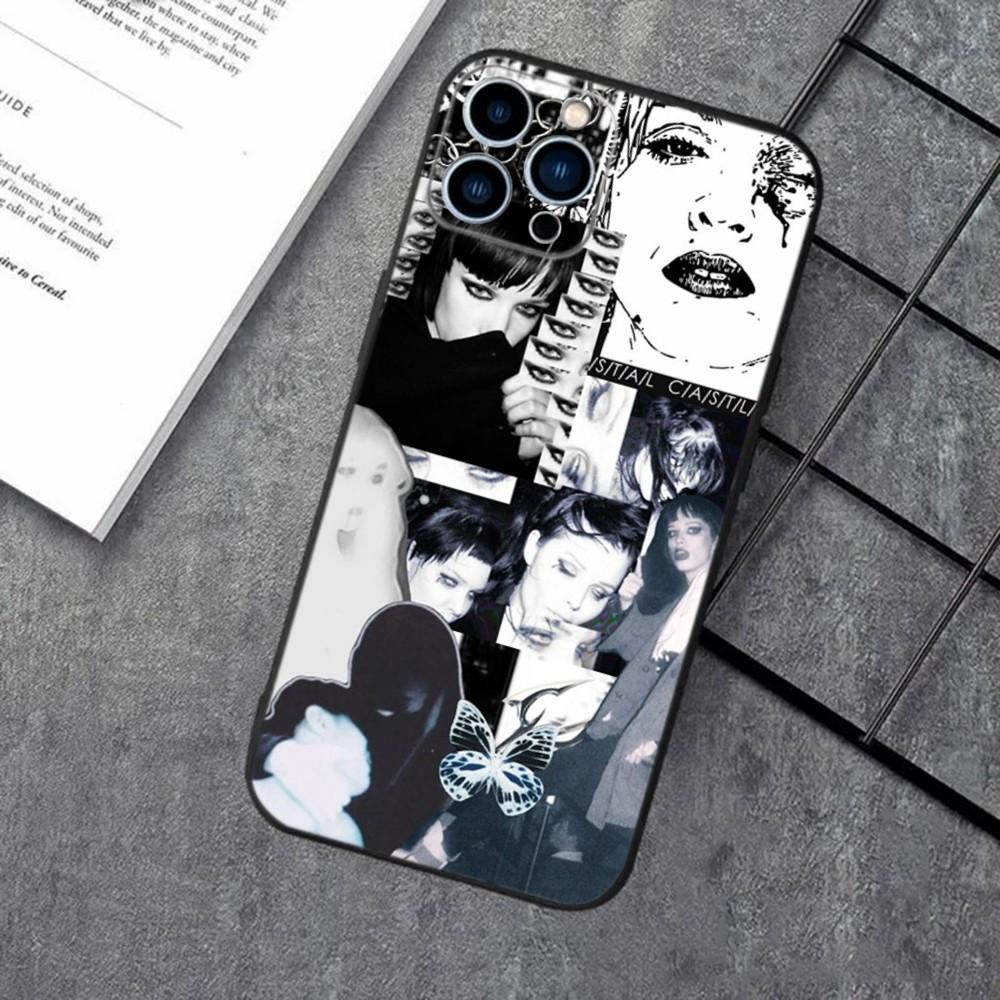 C-Crystal Castles Band  Phone Case For Apple iPhone 15,14,13,12,11,XS,XR,X,8,7,Pro,Max,Plus,mini Silicone Black Cover