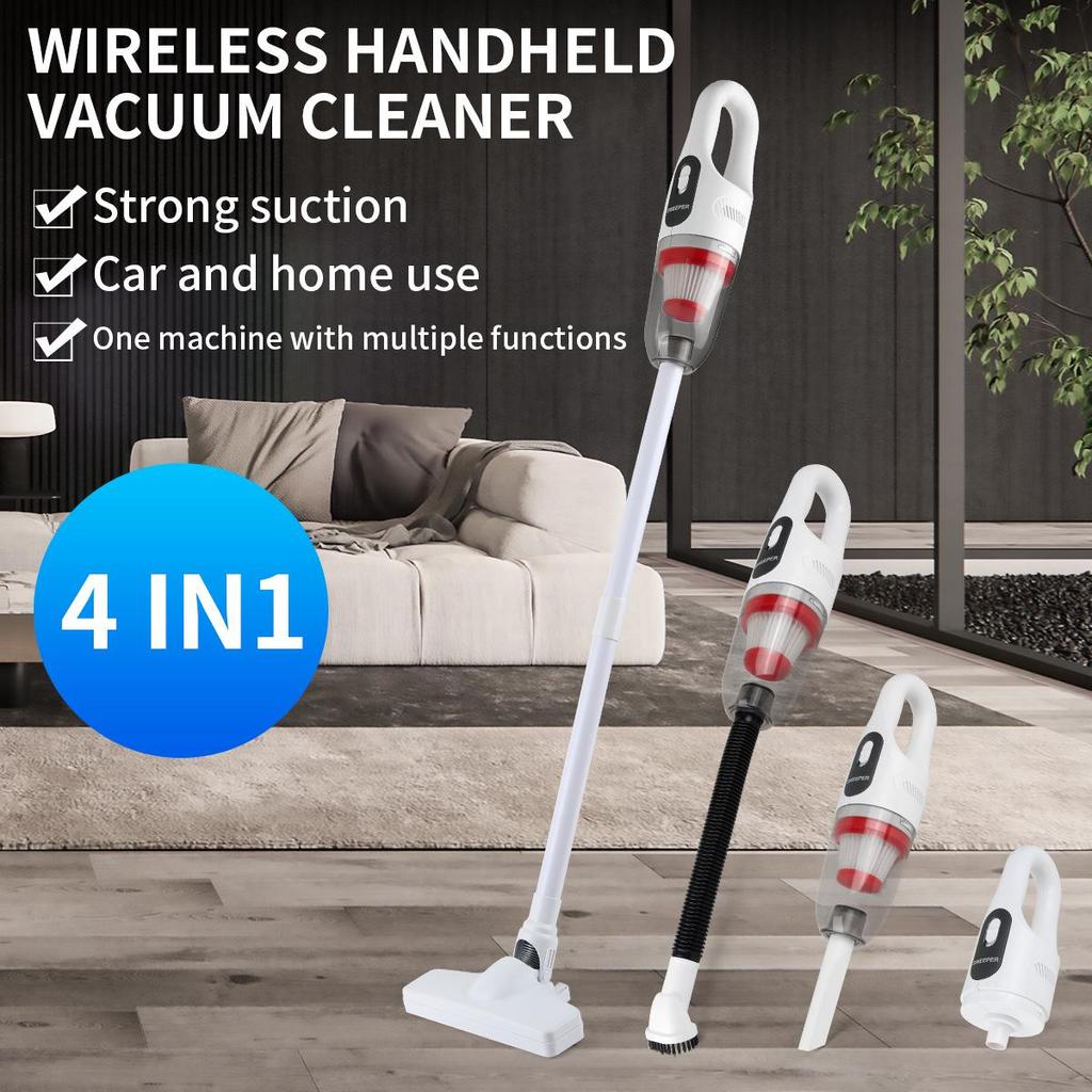 4-in-1 Wireless Handheld Vacuum Cleaner: 7.2V High Suction, Multi-Purpose for Home & Car