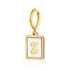 26 Letter Earrings Diy Stainless Steel Shell Letter C Earrings Gold Women'S Earrings, Jewelry Ed-637
