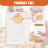 Comfortable Waterproof Disposable Bibs Oil-Proof PE Clothing Protector Universal Soft Dining Bibs for 25/50/100PCS Mealtime