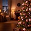 Ornements d'arbre de Noël - SPRINGOS - Ensemble de 40 décorations incassables - Vert - Plastique - Rond
