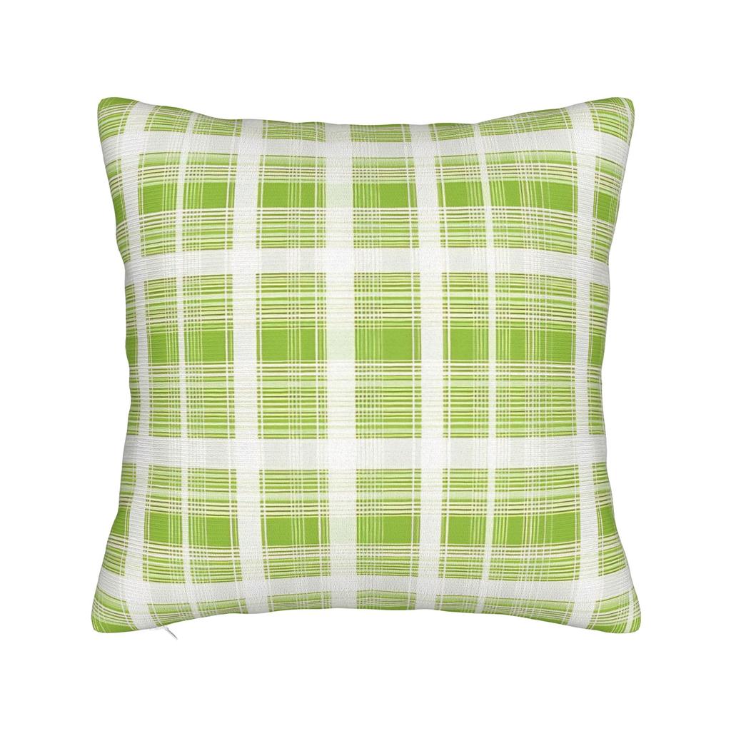 Lime Green Abstract Pattern Pillow Cover Print Cushion Cover Cute Funny Pillow Case For Living Room Chair