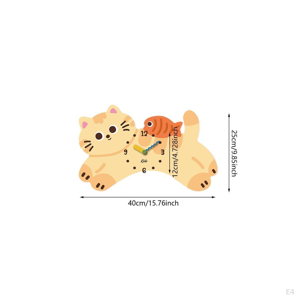 Cat Wall Decoration Decorative Watch for Children's Room Living