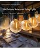 Outdoor Colorful G40 Bulb String Lights for Camping and Christmas Festivals, Plug-In Type