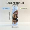 1PC Small Yorkie Puppy Headshot 750ml Color Plastic Sports Water Bottle Leakproof Flip Straw Lid Suitable for Sports Office Home Use