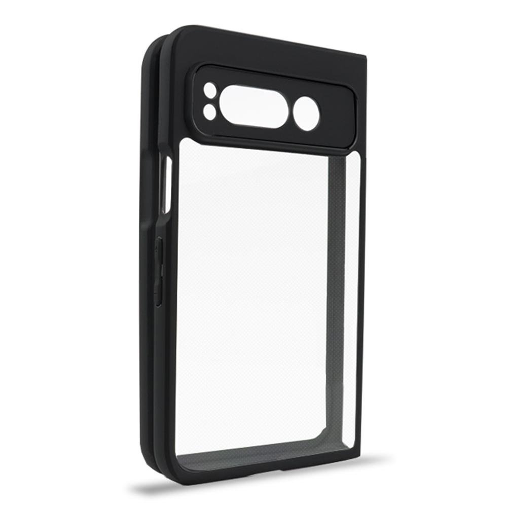 

For Google Pixel Fold Transparent PC+TPU Phone Case Drop-proof Phone Cover A