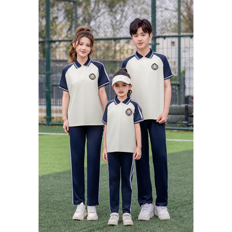 Frühlings- & Herbst Langarm Studenten Sportbekleidung Set für Grund- & Mittelschule