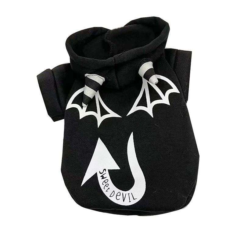 

Cute Autumn and Winter Pet Clothing and Accessories, Devil Hoodies, Cat Halloween and Dog Costumes XS