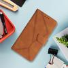 HT05 For Motorola Moto G45 5G/G34 5G Case Skin-Touch Leather Imprinted Lines Phone Cover