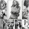 Sexy Supermodel Kate Moss Feminist Fashion Poster Photography Old Hollywood Canvas Wall Pictures Teen Girl Room Deco