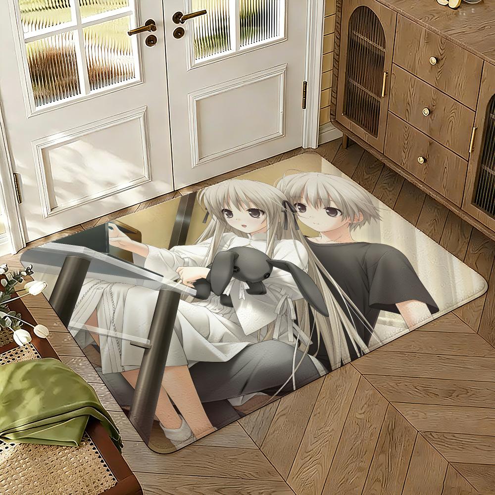 Yosuga no Sora Floor Mat Soft Thickened Absorbent Non-Slip Bedroom Living Room Door Mat Home Decor Flannel Rugs
