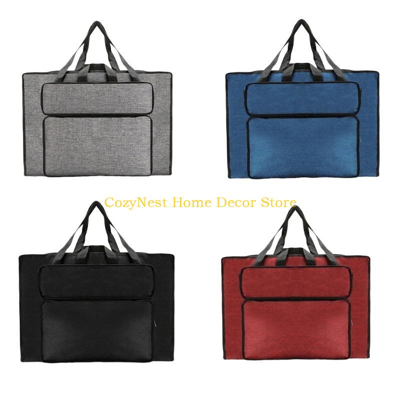 92MF Borsa Portatile per Pittura ad Acquerello Borsa per Disegno Borsa per Trasporto Custodia Organizer Piccolo Fascicolo per Arte con Manico Per Opere d'Arte Tela