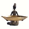 African Black Woman Tray Resin Ornament Home Decor Desktop Storage Handicraft Wholesale