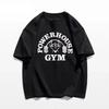 Summer Gym T-Shirts 100% Cotton Oversized Women's T Shirt Graphic Print Sporty Men Tee High Quality Men's Clothes