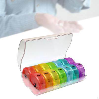 Compact Pill Box Organizer for Daily Medication - Travel-Friendly Design
