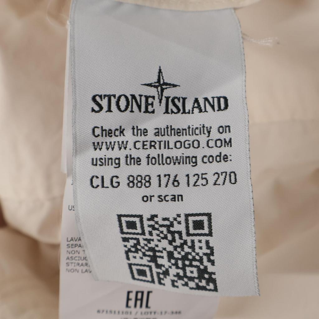 STONE ISLAND 671511101 One-point embroidered shirt tops M PinkUsed