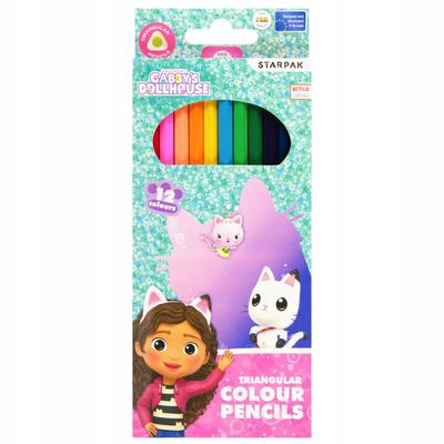Lápices de colores La Casa de Muñecas de Gabby 12 colores para niña 1 ud.
