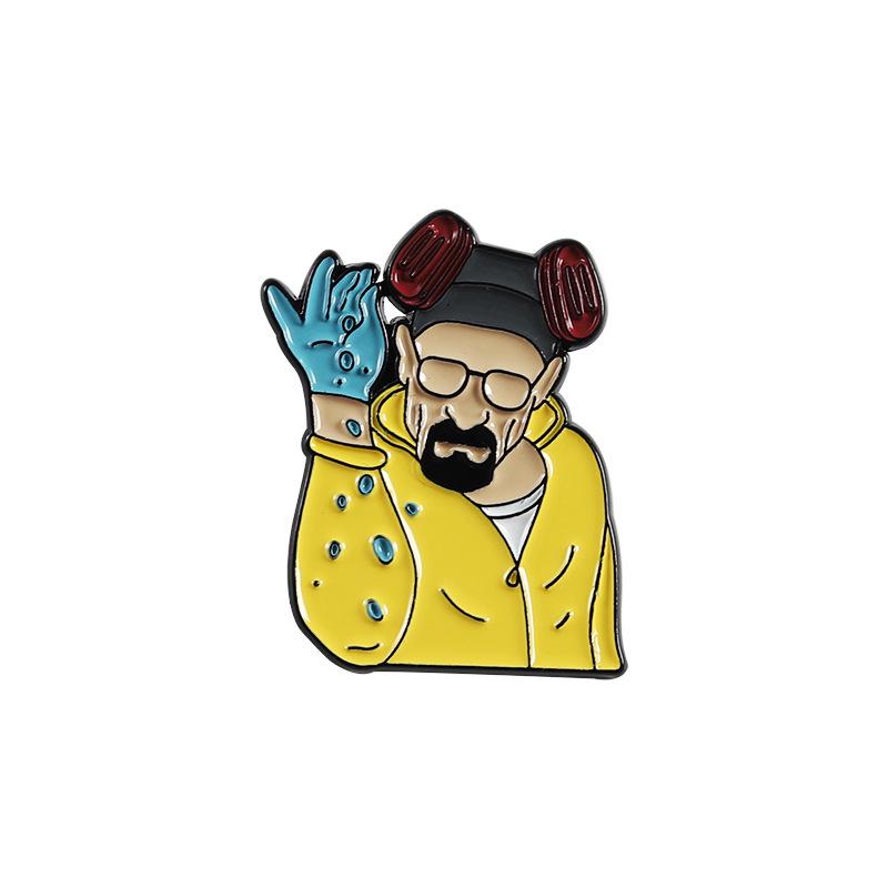 

Cartoon Character Metal Brooches - Bee Mask Villain Ornaments for Cars and Accessories