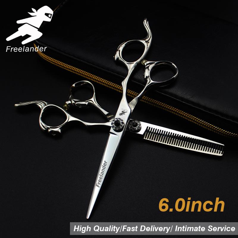 6.0-Inch LD-38 Hairdressing Scissors Set: Straight Shears, Thinning Scissors for Barbers.