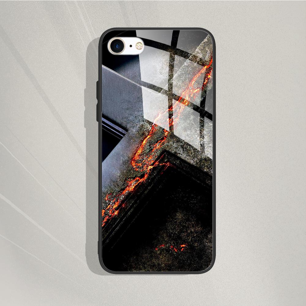 Phone Case For iPhone 7 8 SE 2020 Tempered Glass Case For iPhone7 8 SE2020 se 2020 se2020 A1778 A1660 A1779 Protective Cover Bag