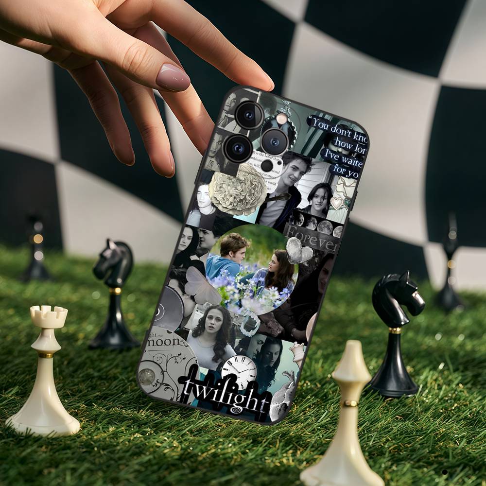 

TV Twilight Isabella Edward Cullen Phone Case For Iphone 17 16 15 14 13 12 11 Pro Max Plus Black Silicone Matte TPU iPhone 12