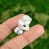 Natural Lapis Lazuli Gemstone 925 Silver Statement Flower Ring Size 8 For Women