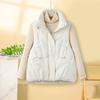 New Down Cotton Vest Women's Short Wear Vest Vest Vest Stand-up Collar Cotton Vest Jacket