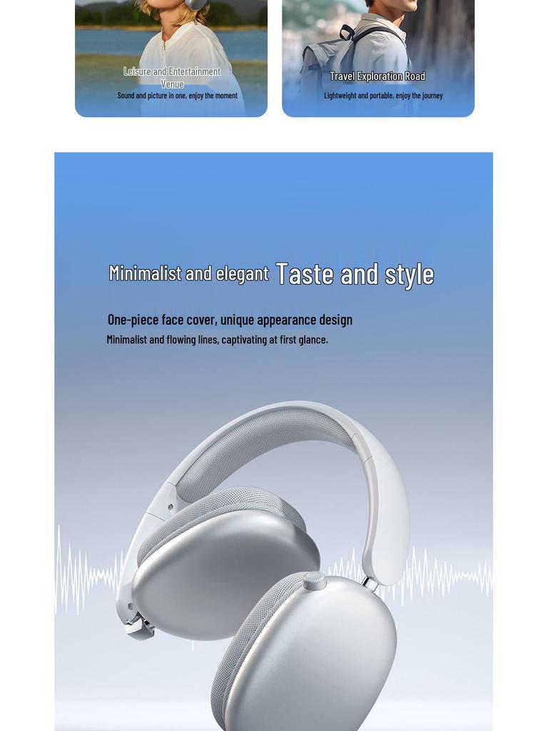 New Hot-Selling Bluetooth Over-Ear Headphones: Good Sound, Long Battery, Noise Reduction, Wireless Sports & Gaming