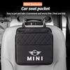 Leather Car Seat Storage Bag Garbage Box Hanging Case Organizing Tools For Mini Cooper One JCW F54 F55 F56 F57 F60 R50 R52 R55