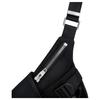 Celine Logo Print Adjustable Shoulder Strap Nylon Waist Bag Small Men waist bag Black 116362DMT-38SI