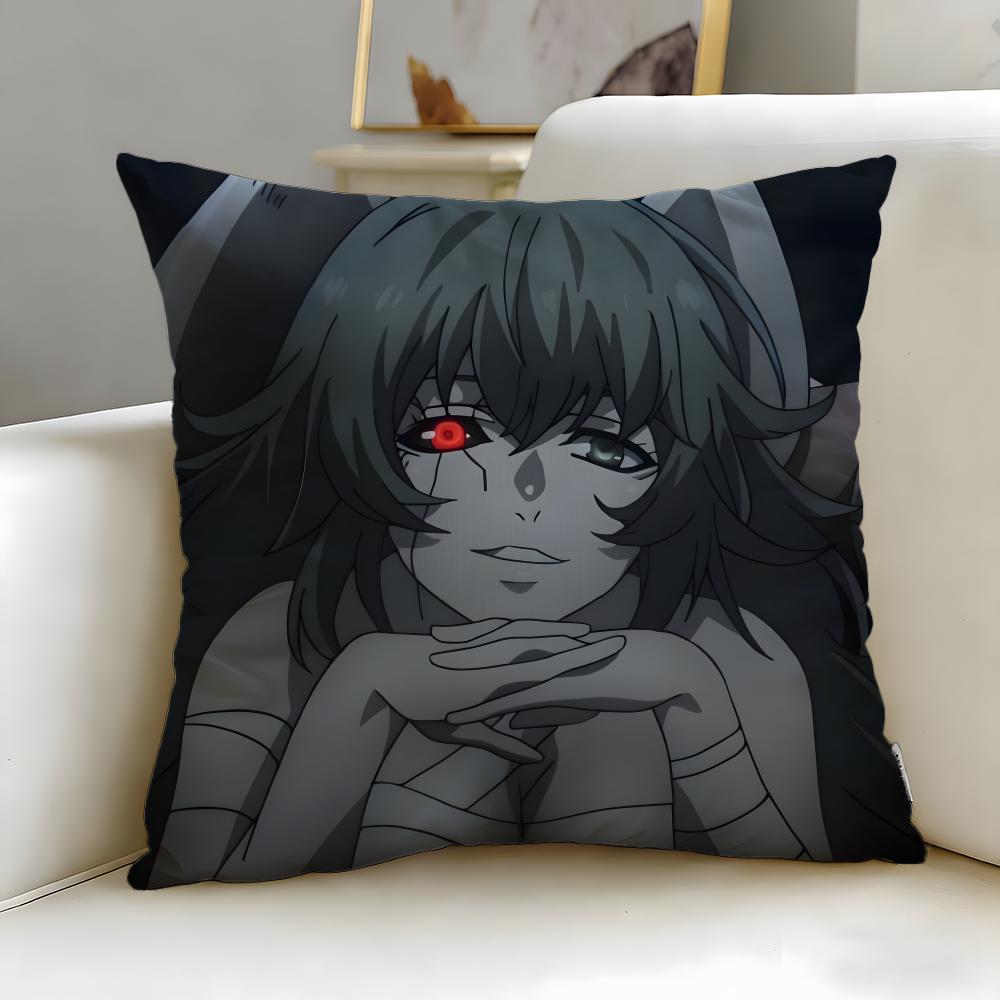 classic anime tokyo ghoul Cushion Cover Soft  EasyWash Pillow Case  Versatile for Couch Bed Travel and Office