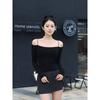 Figure Show Sexy Sexy High Waist Slim Looking Hip Split Mini Skirt Pure Desire Elegant Anti-Emptied Pantskirt